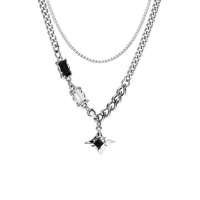 Collar Superstar en acero de titanio doble capa